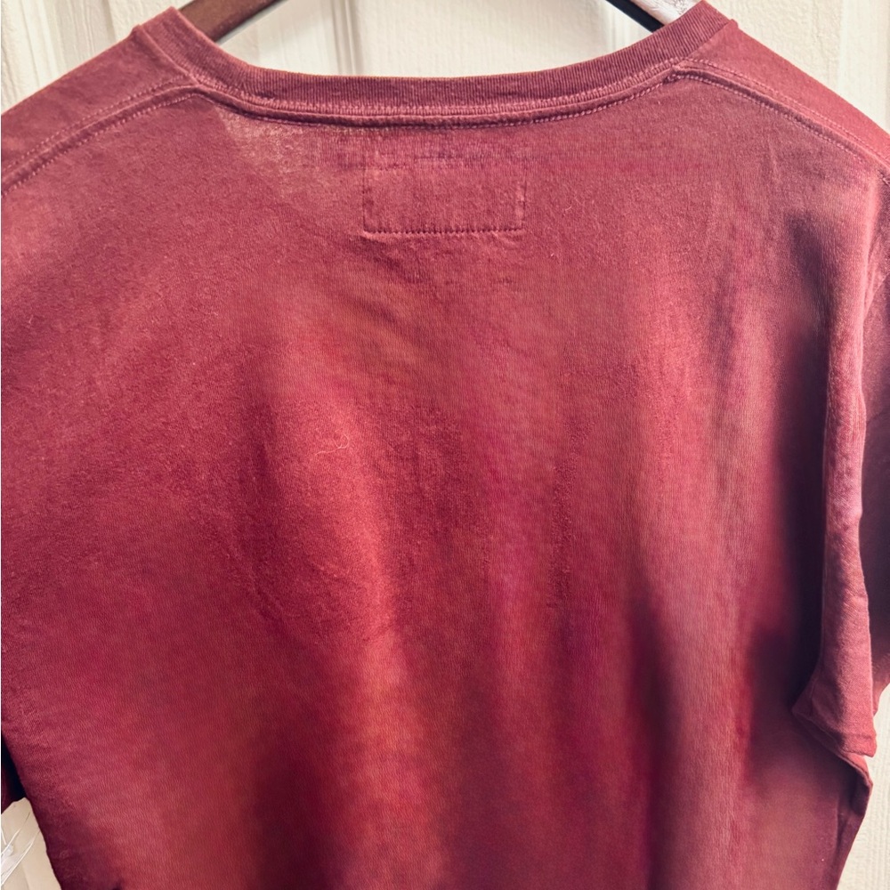 Abercrombie & Fitch Soft A+F Logo T-Shirt- L, Maroon - Picture 3 of 3